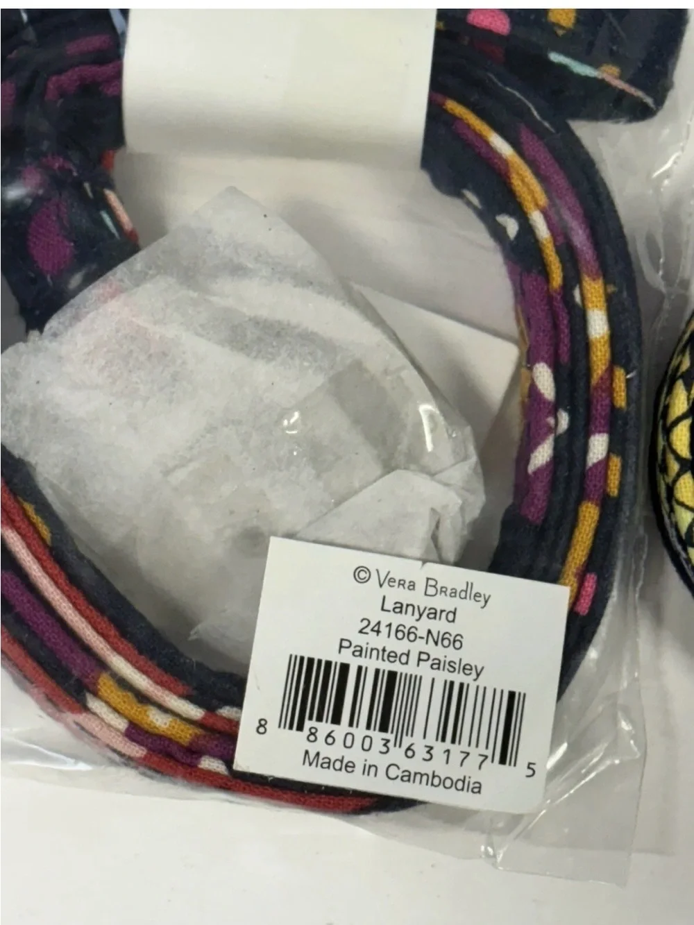 Vera Bradley NEW In Package W/ Tags I.D. Lanyard Painted Paisley Nurses/Teachers
